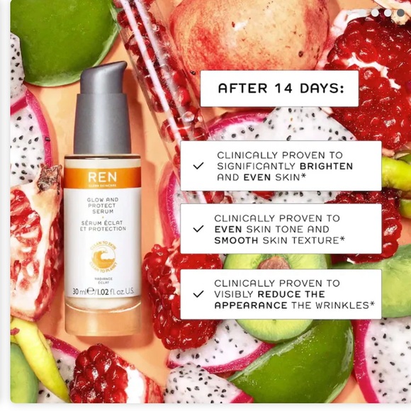 NIB REN glow and protect serum - Picture 11 of 15